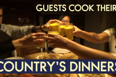 Country Dinners: from India, Italy, France and Singapore