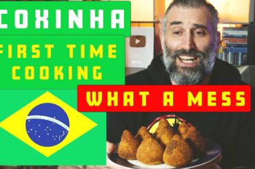 Italian cooking Brazilian Coxinha for the first time *huge mess