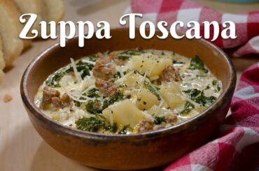 CROCKPOT ZUPPA TOSCANA: Easy Recipe for the Most Delicious Italian Sausage, Potato & Kale Soup