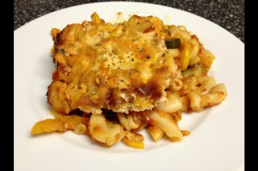 Recipe! Italian Baked Macaroni & Squash Casserole - Weight Watchers 3 1/2 Points! (Meatless)