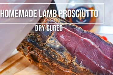 Homemade italian lamb prosciutto. Dry cured lamb leg recipe. How to