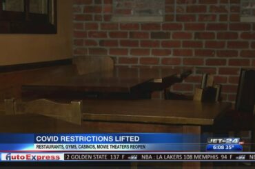 Local restaurants can resume indoor dining beginning today