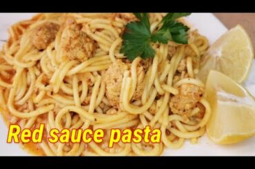 Red sauce pasta with chicken recipe !!! italian style  ( pastalicious )