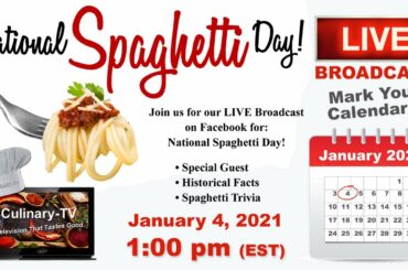 Culinary-TV: National Spaghetti Day 2021