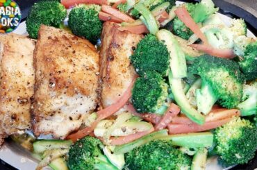 Pan Fried Fish With Lemon Butter Sauce & Saut'ed Vegetables (Italian Recipe)