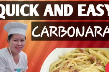 HOW TO COOK CARBONARA ON A BUDGET/FIRST TIME KUNG GUMAWA