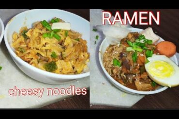 INSTANT NOODLES: JAPANEESE RAMEN & ITALIAN CHEESY NOODLES. two yummy instant noodles recipe #plaTED