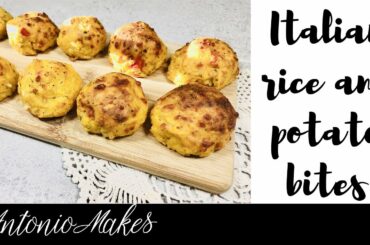 Italian potato and rice balls | Italian finger food recipes | easy vegetarian recipes from scratch