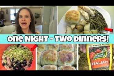 Cooking Two Dinners In One Night! | ITALIAN CHICKEN BAKE & HOMEMADE CHICKEN SALAD