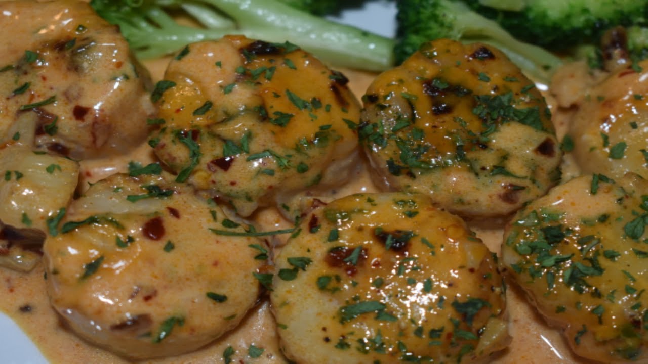 Chinese-Italian Fusion Scallops with Spicy Cream Sauce Chinese-Italian Fusion Scallops with Spicy Cream Sauce