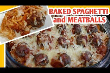 BAKED SPAGHETTI and MEATBALLS | How to Cook Spaghetti | Anne Ceban