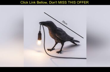 #Review Modern Nordic Resin Bird Table Lamp Italian Bird Lamp Crow Desk Lamp Free shipping for Livi