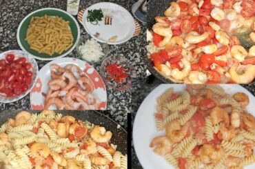 HOW TO MAKE PASTA & SHRIMPS|ITALIAN VERSION.
