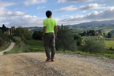 Hiking in Chianti Classico, Florence,Tuscany, Italy.