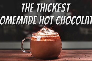 How To Make Homemade Italian Hot Chocolate Recipe l THICK Hot Chocolate Easy Recipe At Home