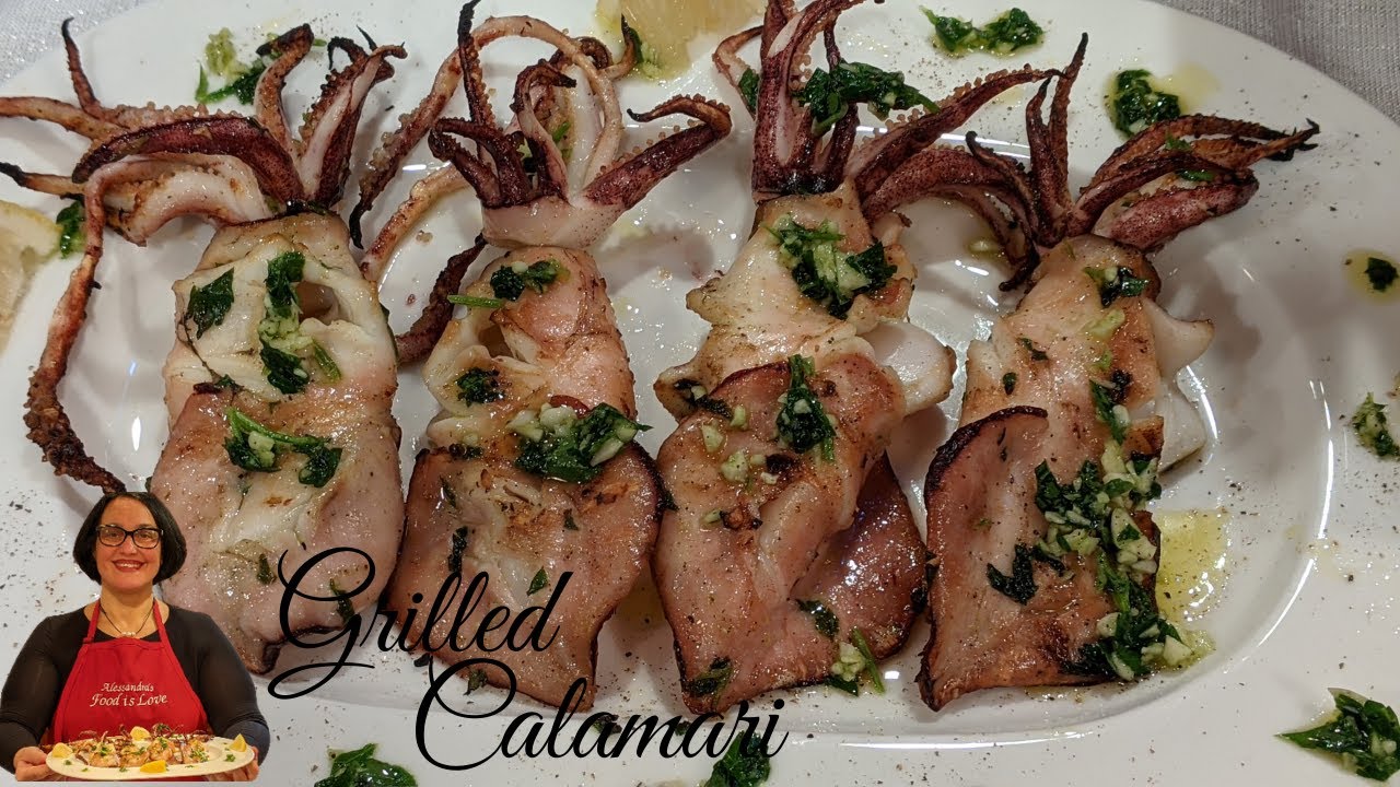 Grilled Calamari Recipe – Italian style – How to clean Calamari and grill calamari. Grilled Calamari Recipe - Italian style - How to clean Calamari and grill calamari.