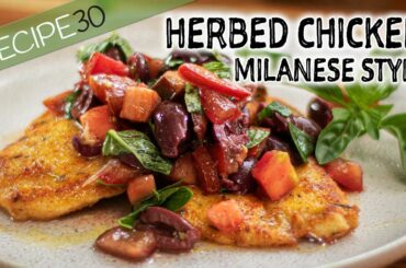 Herbed Chicken Milanese with Salsa