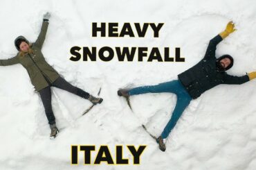 HEAVY SNOWFALL hit Italy // LIFE IN THE COTTAGE  - STUCK in the Italian Alps