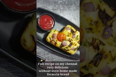 Focaccia bread recipe | Italian bread | easy home made recipe | on oven full video on my channel