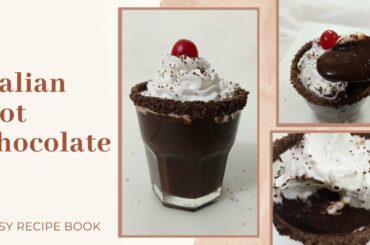 HOT CHOCOLATE RECIPE | CREAMY ITALIAN HOT CHOCOLATE| WINTER SPECIAL RECIPE |EASY RECIPE BOOK #Shorts