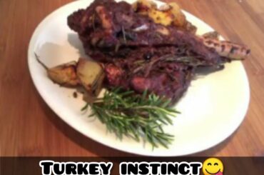 Turkey Instinct with baked Potato Italian STYLE Simple cooking