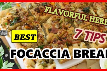 Best Focaccia Bread| Homemade Focaccia Bread |Italian Bread Recipe