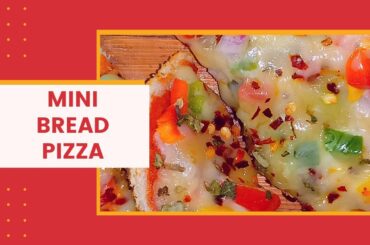 #shorts Mini Bread Pizza recipe| Quick and Easy Bread Pizza| Instant homemade mini pizza with bread
