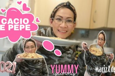 HOW TO MAKE CACIO E PEPPE WITH BACON | ITALIAN FOOD RECIPE |