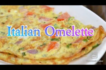Italian omelette || restaurant style || healthy breakfast || Italian omelette