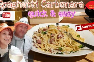 Spaghetti Carbonara | Quick and Easy Italian Recipe | JebAnn's Channel