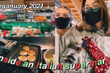 INSIDE AN ITALIAN SUPERMARKET + meal planning for VEGANUARY 2021