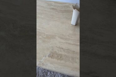 1970s Italian Travertine Marble Dining Table for 6-8 people