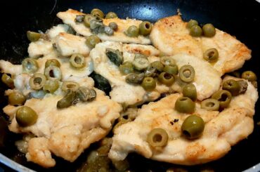 Chicken scallopini. Italian taste