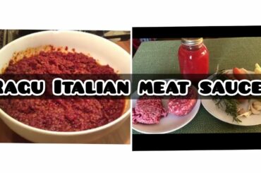 How to make RAGU Italian meat sauce with Red And White Wine