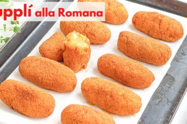 How to make ITALIAN SUPPLI - Stuffed Rice Balls Vegan