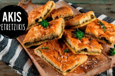 Pesto Focaccia Bread | Akis Petretzikis