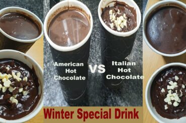 Hot Chocolate Recipe| American Vs Italian Hot Chocolate|Creamy &Thick Hot Chocolate|Kitchen Parlor