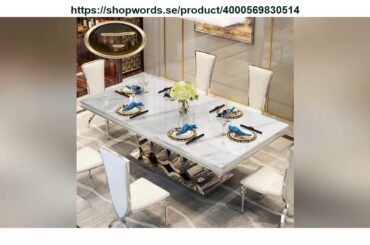 Review Modern Style Italian Dining Table 100% Solid Wood Italy Style Marble Top Luxury Dining Table