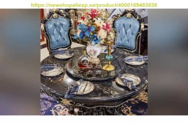 Review Modern Style Italian Dining Table 100% Solid Wood Italy Style Luxury Round Dining Table Set