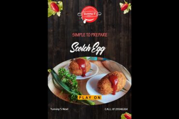 ITALIAN SCOTCH EGG RECIPE | STARTERS | SIMPLE FRIED EGG & MINCED CHICKEN | HOW TO MAKE SCOTCH EGG