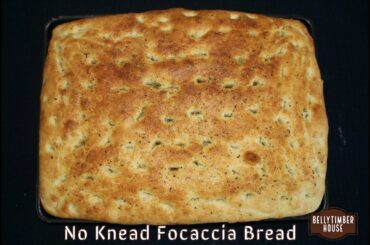 No-Knead Focaccia Bread Recipe| Best Focaccia Bread Ever | Italian Focaccia Bread Without Rosemary
