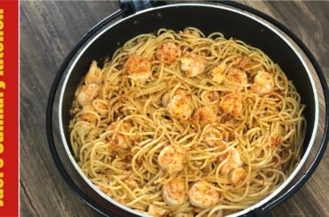 Aglio Olio Spicy Shrimp Spaghetti | Italian  Recipe | Jacis Culinary Kitchen