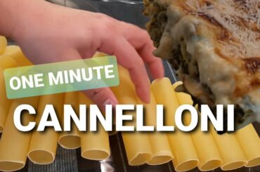 HOW TO MAKE SPINACH RICOTTA CANNELLONI | #shortvideo #minutevideo | Cook With Gabby