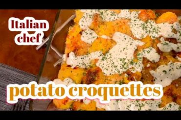 POTATO CROQUETTES | COOKING WITH AN ITALIAN CHEF (ENG&RUS SUBS)