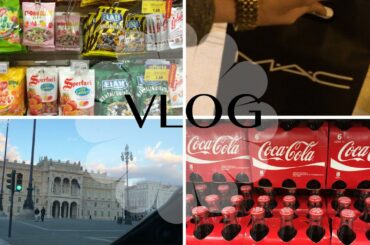 Vlog - one day trip to Italy - + mac, zara, h&m, italian food haul