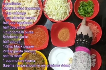 keema macaroni (very delicious nonveg food) #macaroni #italianfood #desitadka #bhopalidish