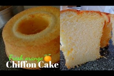 the Best Chiffon Cake Recipe|| fresh Orange Chiffon Cake