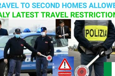 Italy’s Latest Dpcm, Ban On Regional Travels And Coronavirus Restrictions