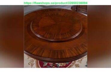 Review Style Italian Dining Table Round Solid Wood Italy Style Luxury Dining Table Set With 6 Chair