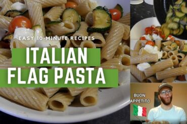 Ready in 10 Minutes: Italian Flag Pasta